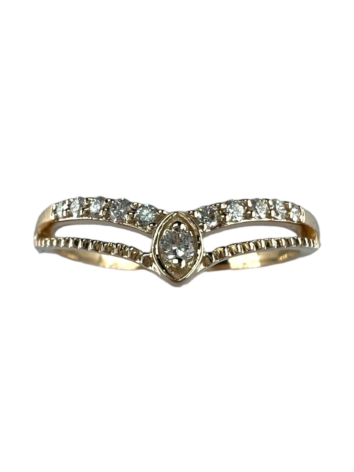 14k Gold Designer Diamond Ring