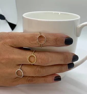 Sterling Silver Circular Ring