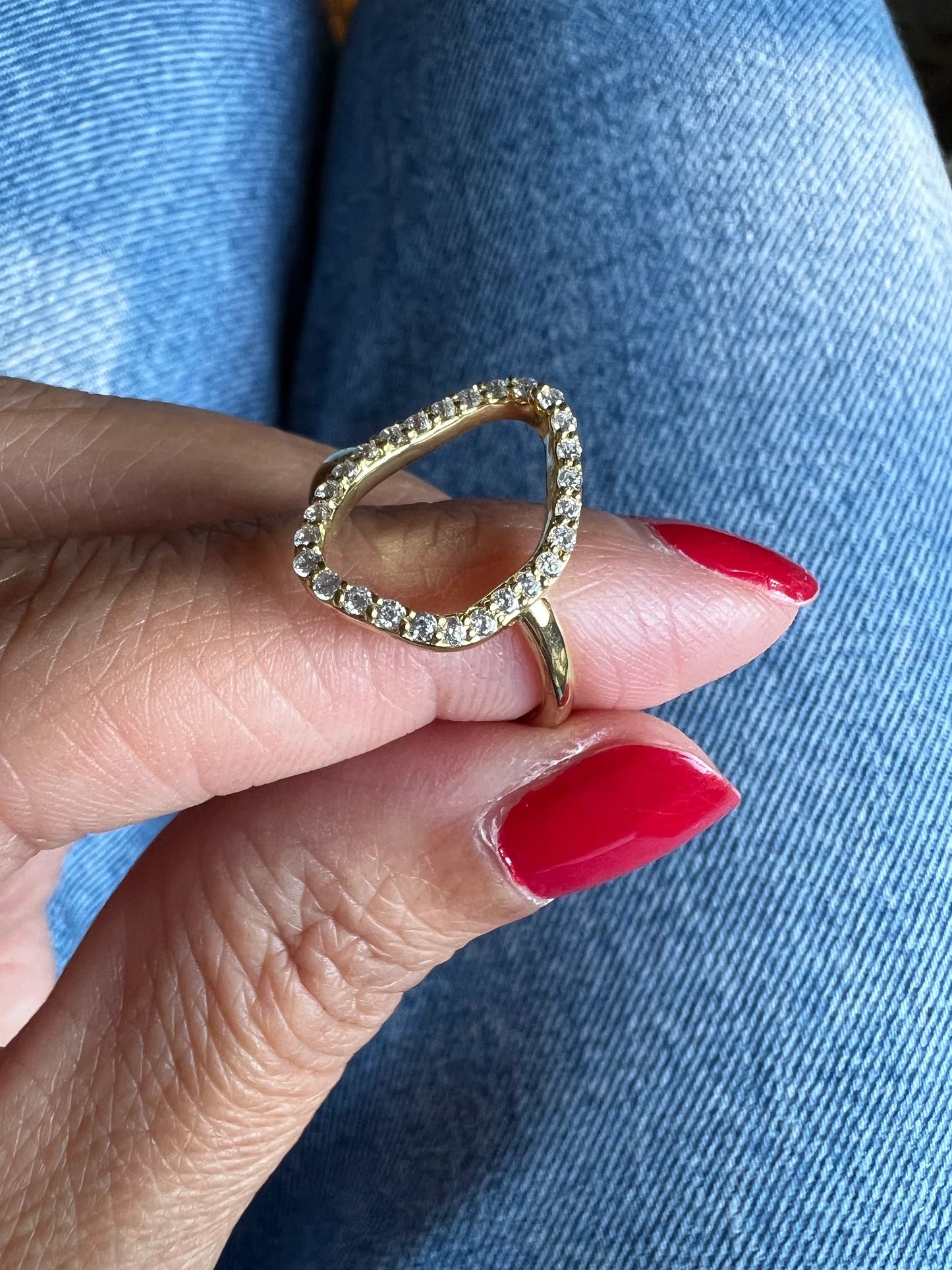 Sterling Silver Cubic Zirconia Designer Ring