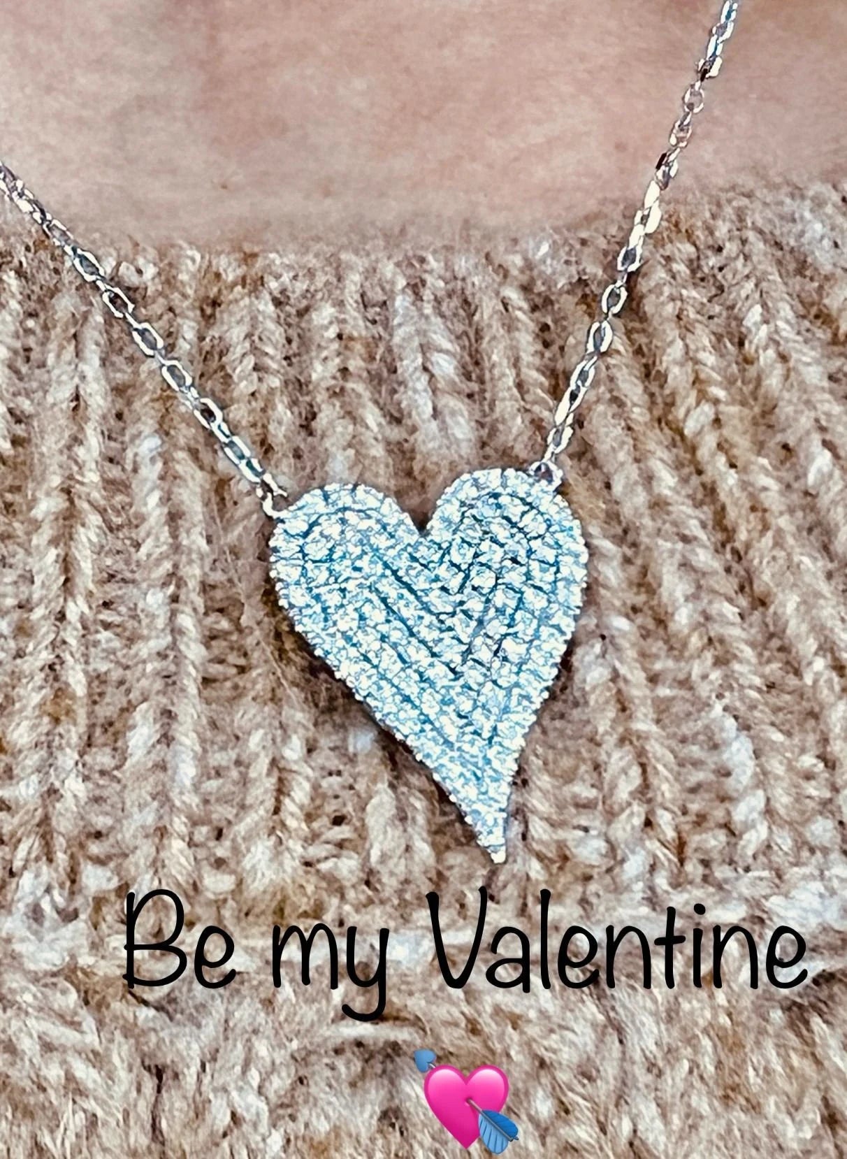 14k Gold Heart Diamond Necklace