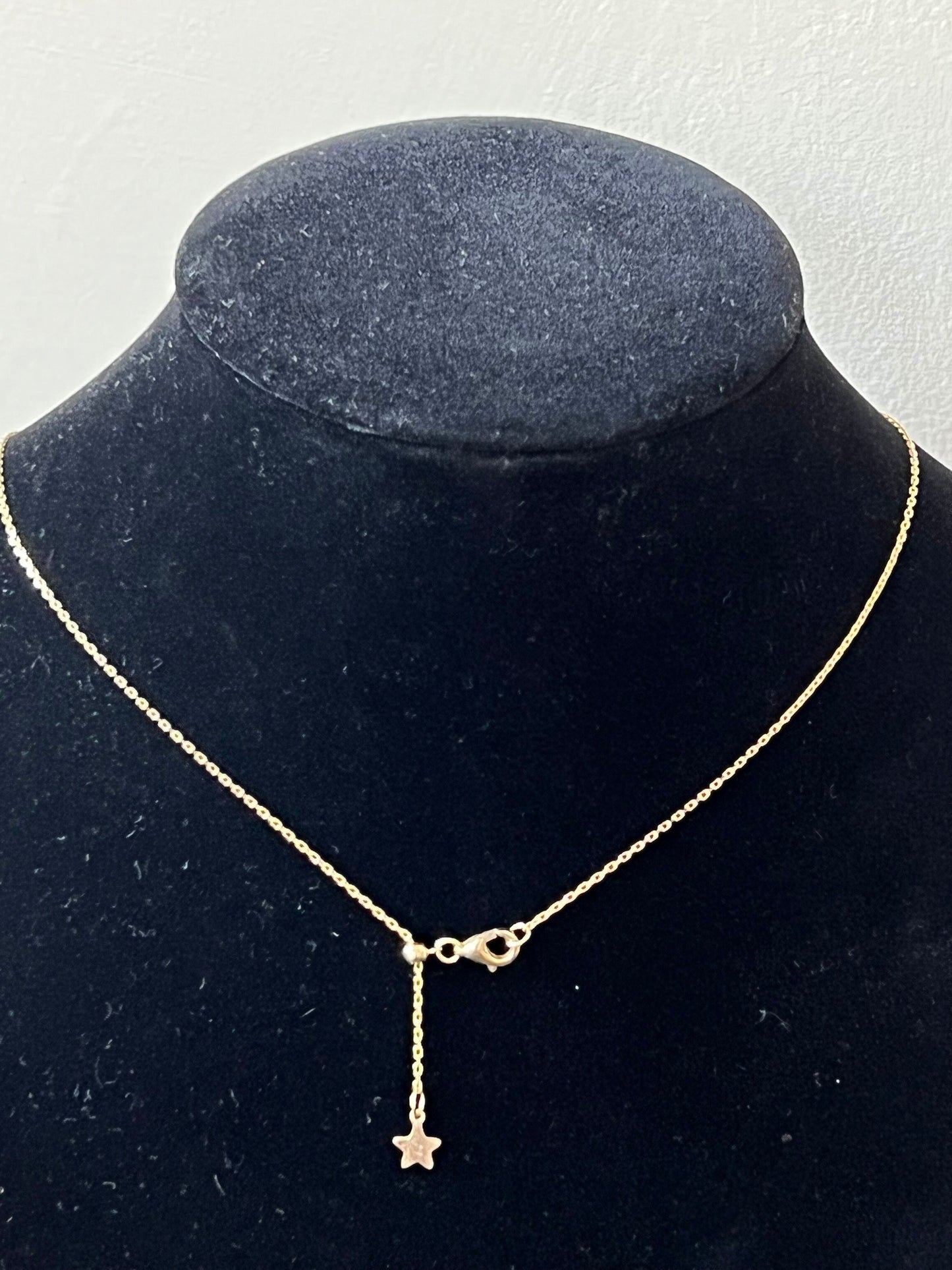 14K Gold Diamond Cut Adjustable Cable Necklace Chain