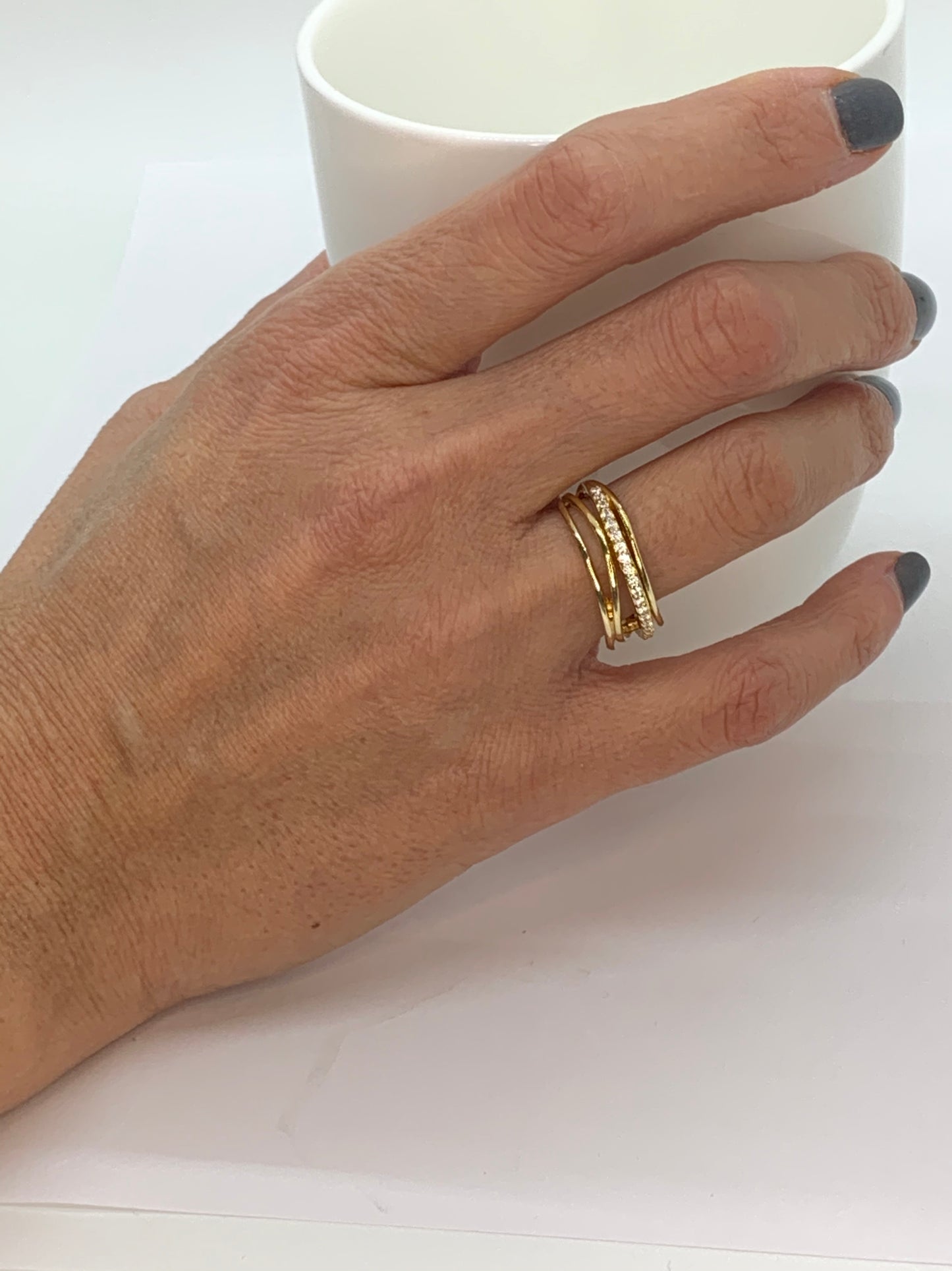 14k Gold Designer Diamond Ring
