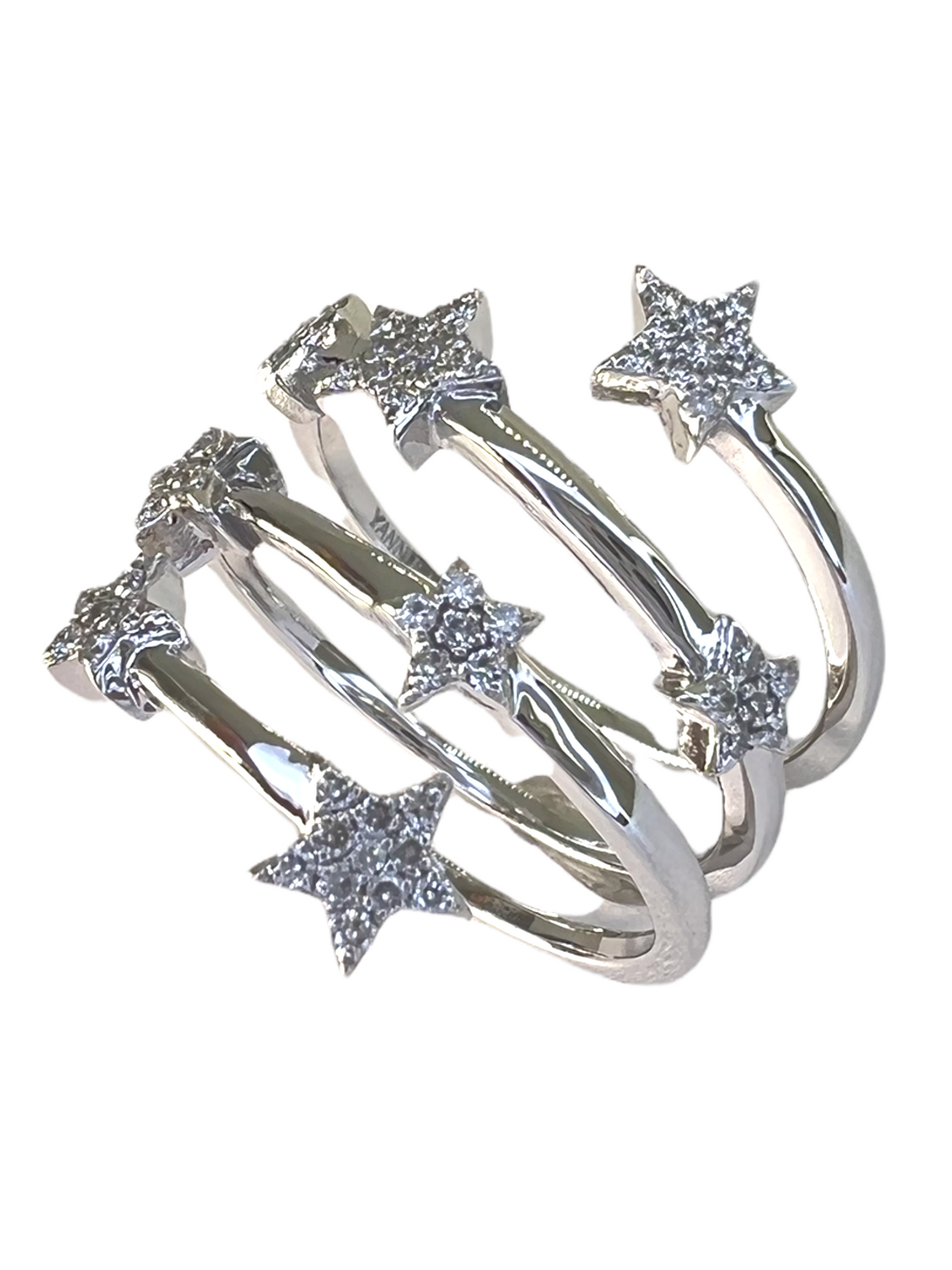 14k Gold Star Diamond Ring