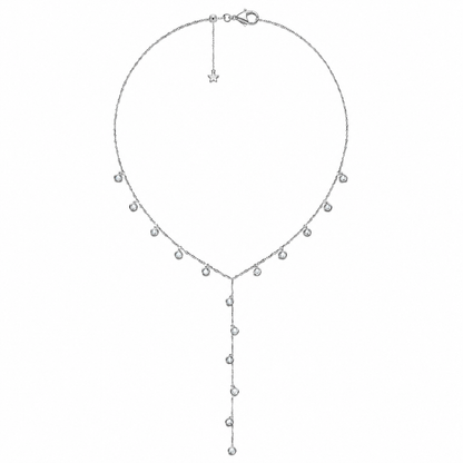 14k Gold Diamond Lariat Y-Drop Diamonds by the Yard Necklace