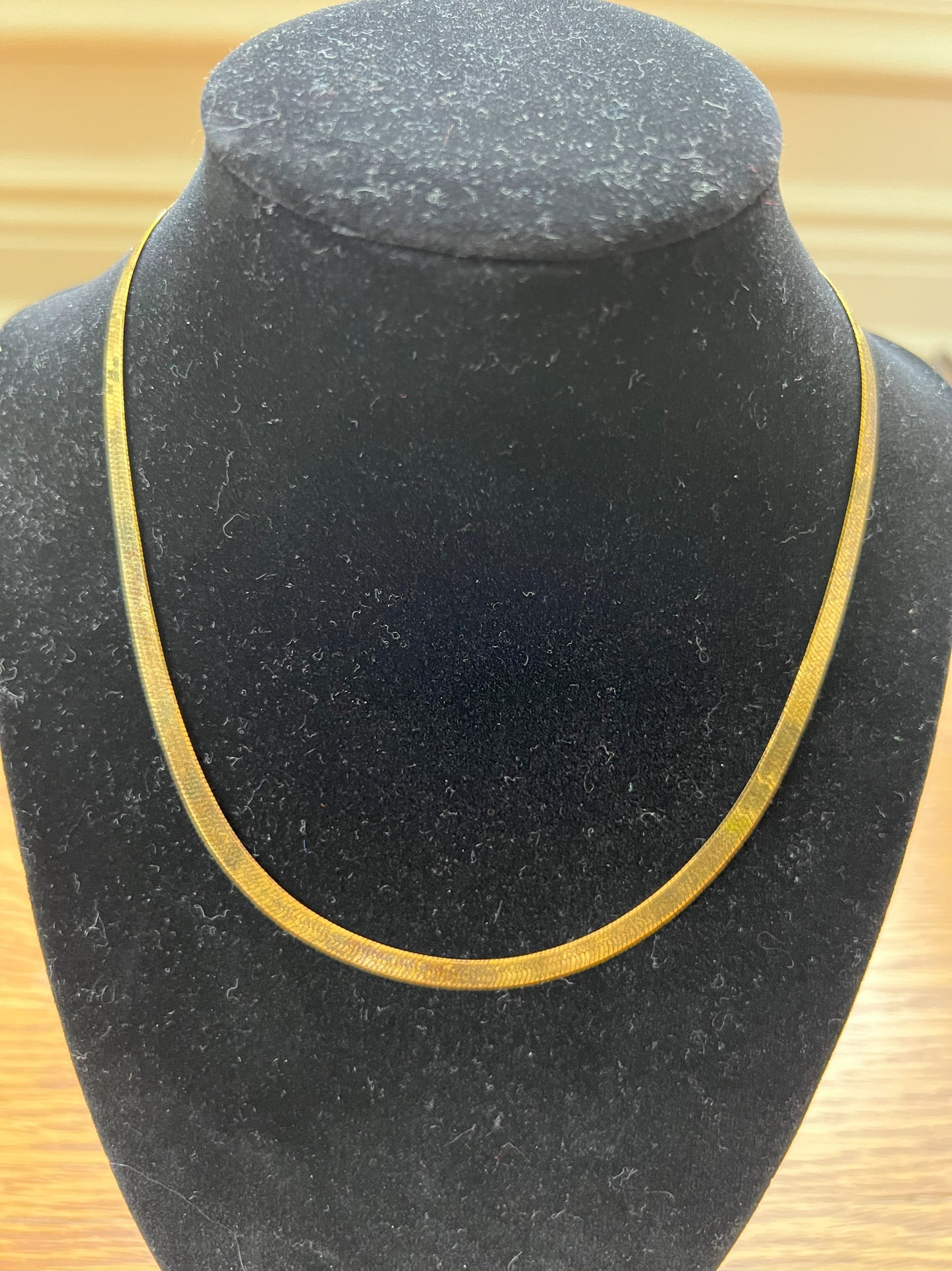 Sterling Silver Herringbone Snake Chain Necklace