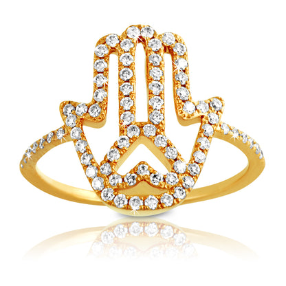 Sterling Silver Hamsa Ring