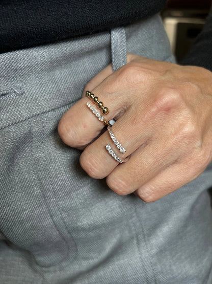 14k Gold Open Diamond Wrap Ring