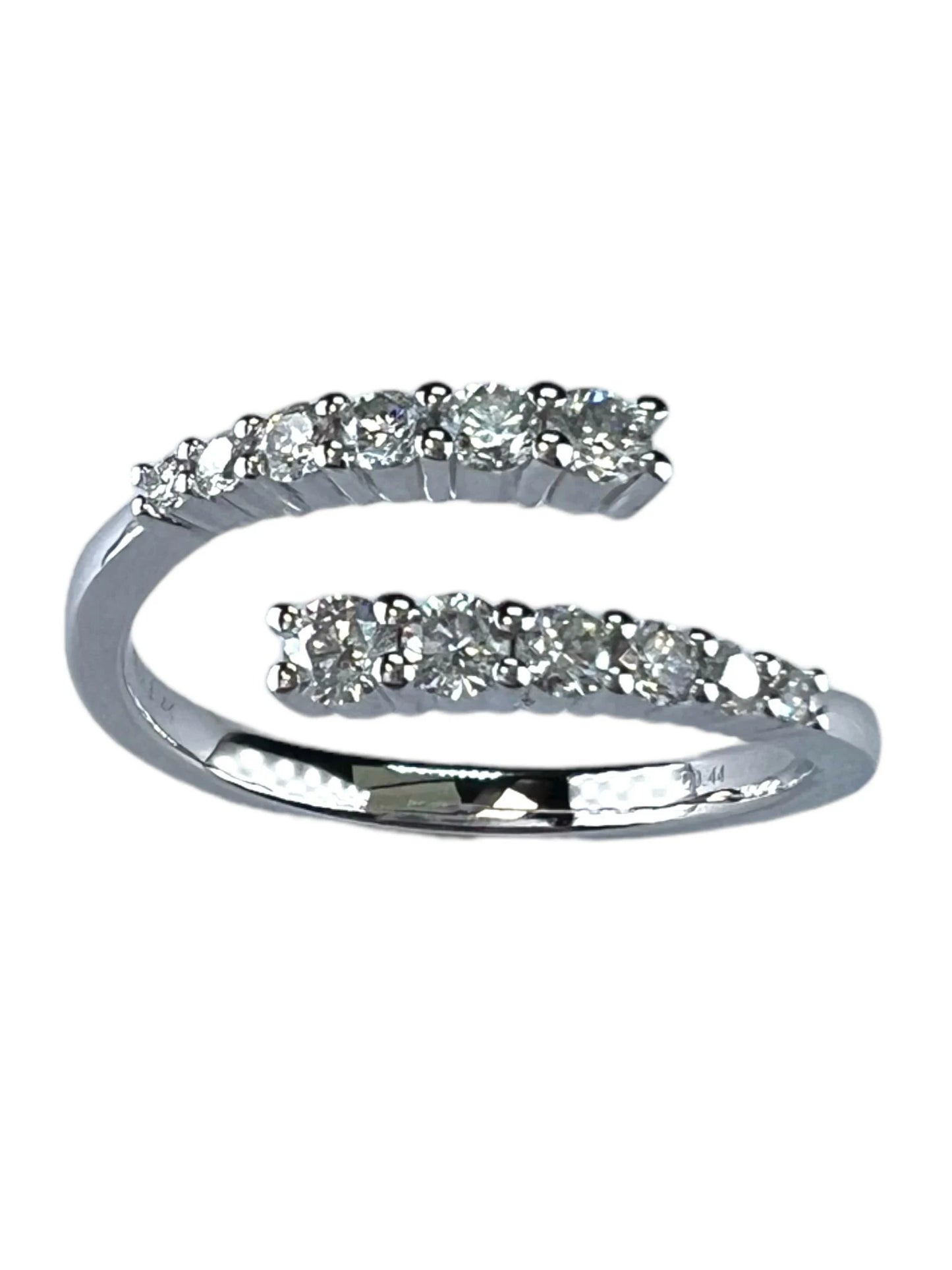 14k Gold Open Diamond Wrap Ring