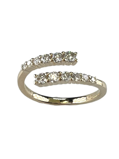 14k Gold Open Diamond Wrap Ring