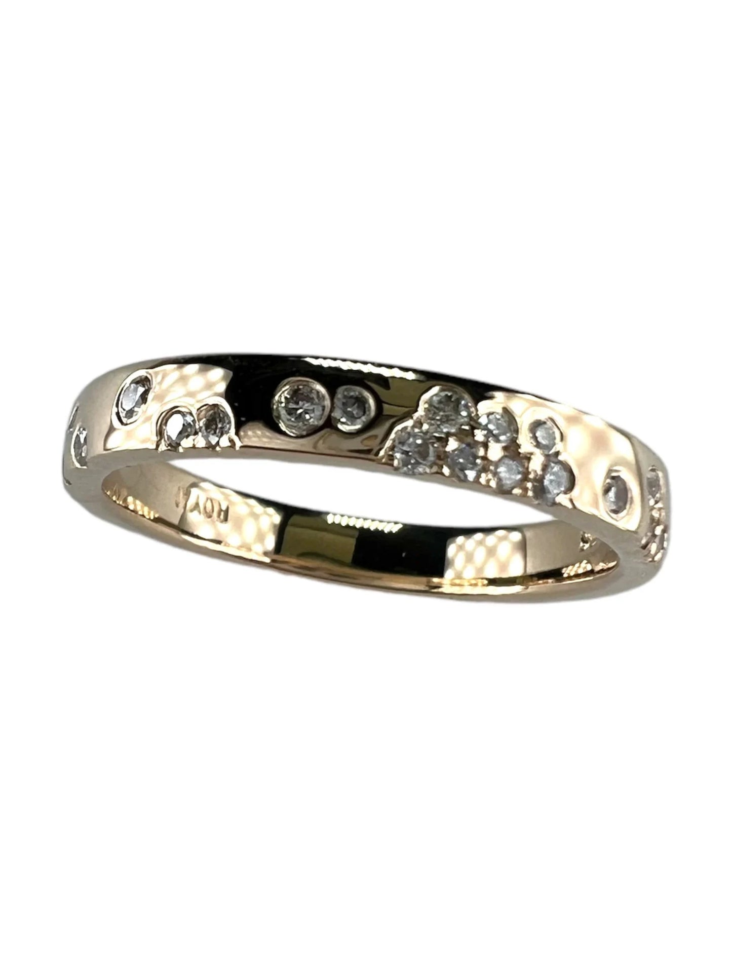 14k Gold Wedding Diamond Band Ring