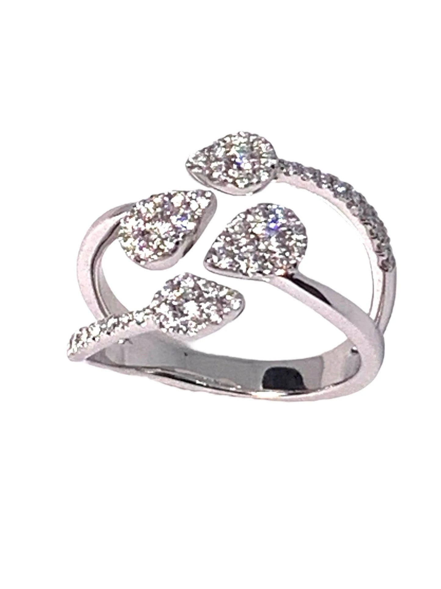 14k Gold Pear Shape Diamond Ring