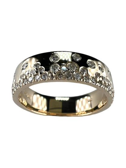 14k Gold Wedding Diamond Band Ring