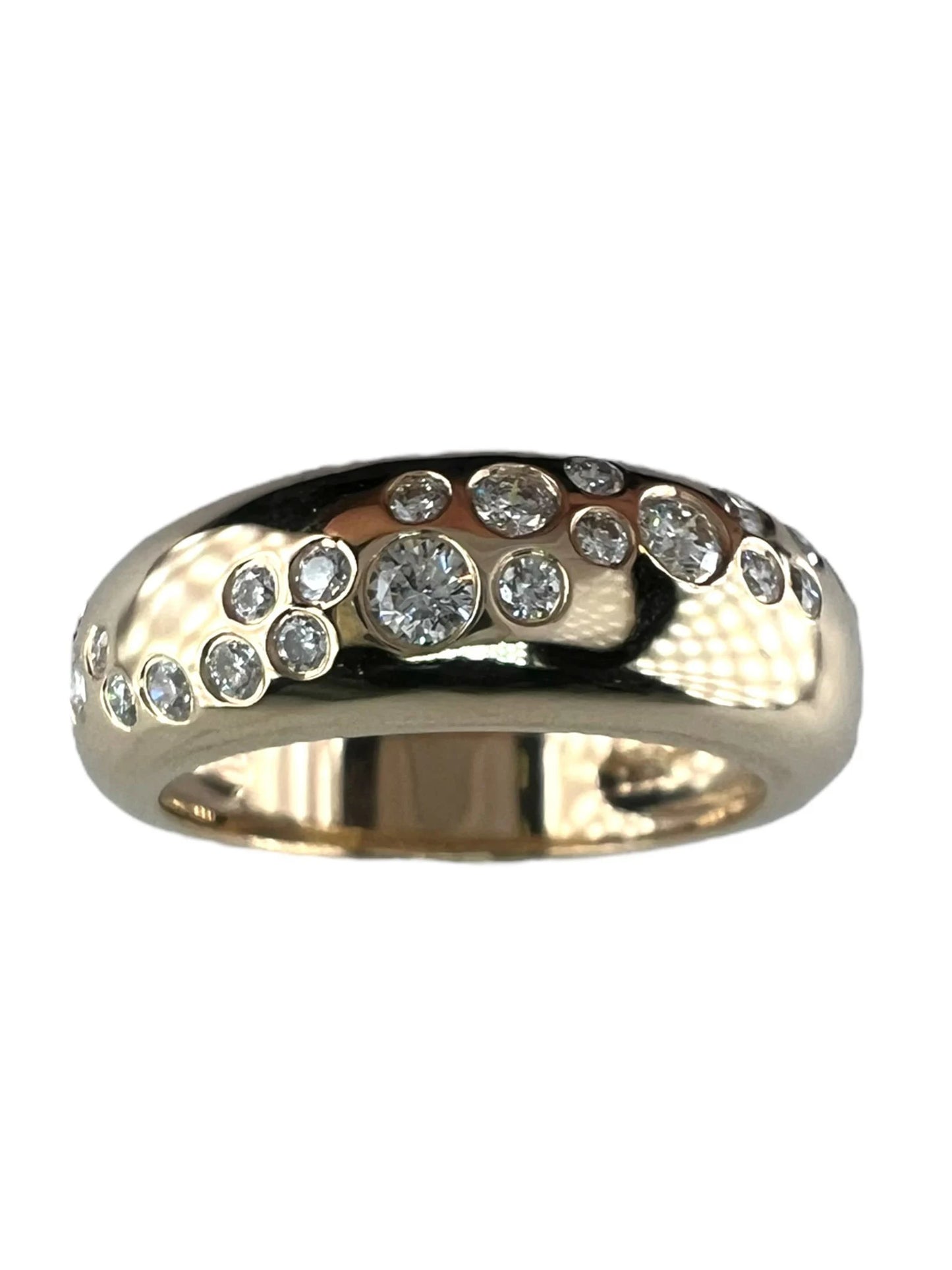 14k Gold Wedding Diamond Band Ring