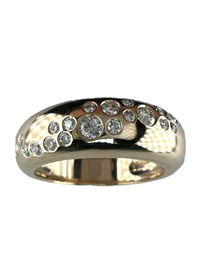 14k Gold Wedding Diamond Band Ring