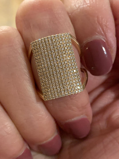 14k Gold Diamond Fashion Ring