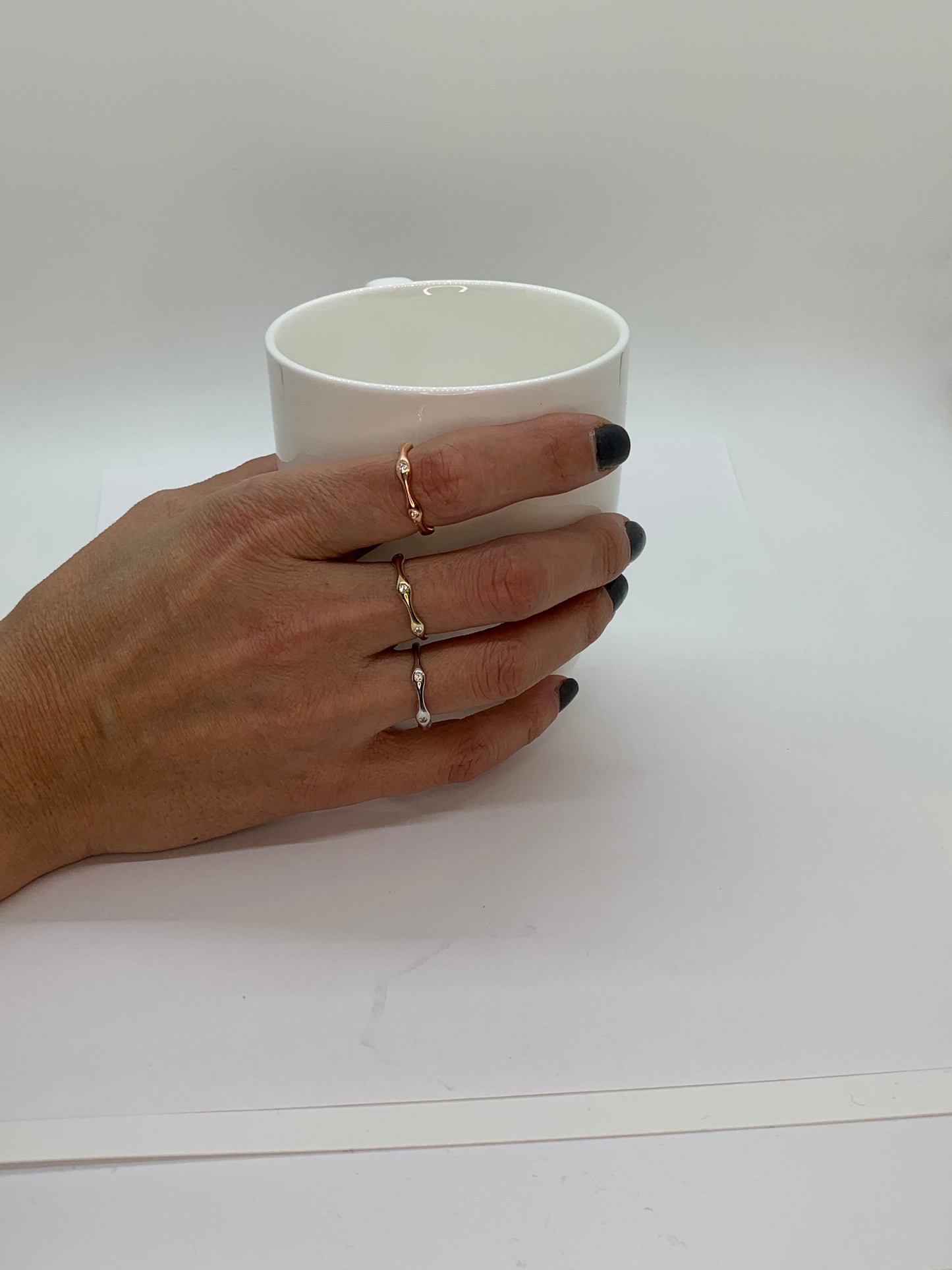 14k Gold Diamond Band Ring