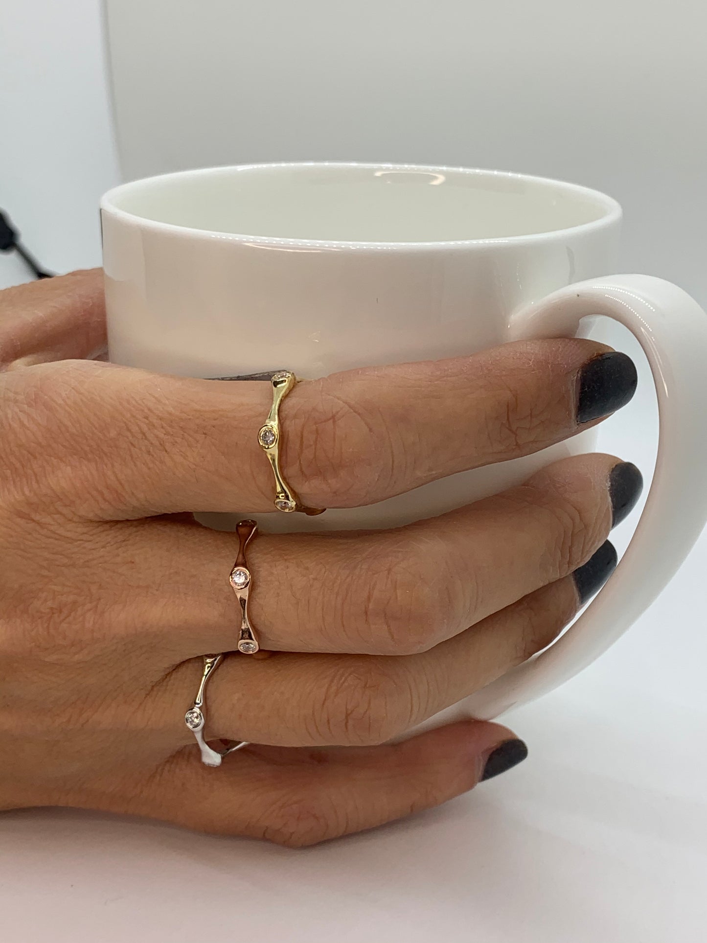14k Gold Diamond Band Ring