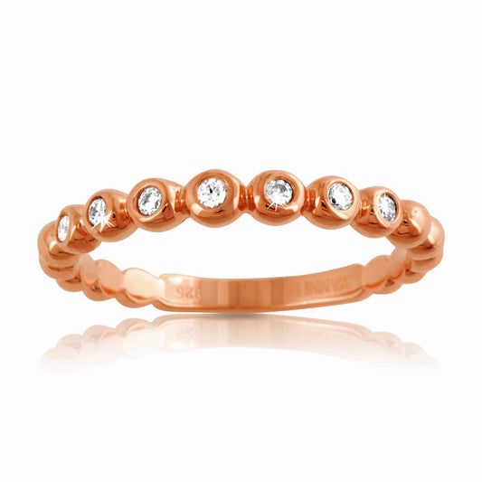 14k Gold Diamond Band Ring